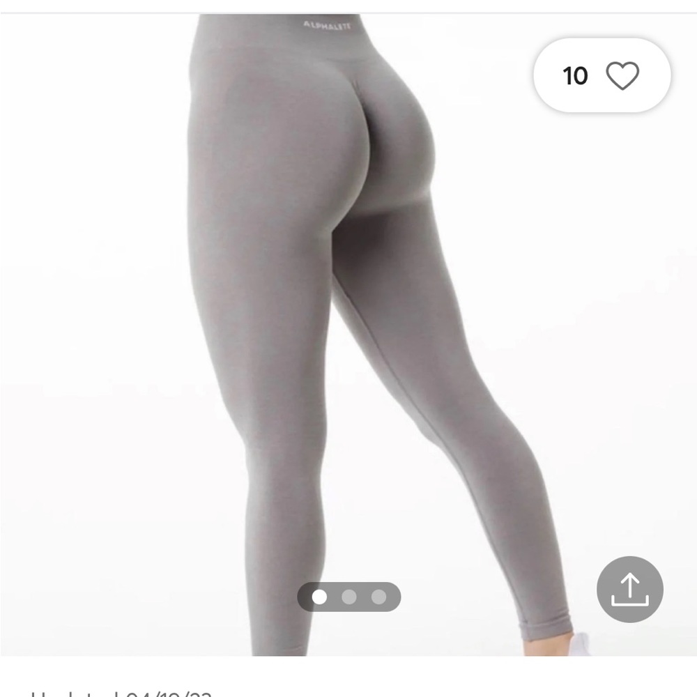 Alphalete amplify leggings in storm grey